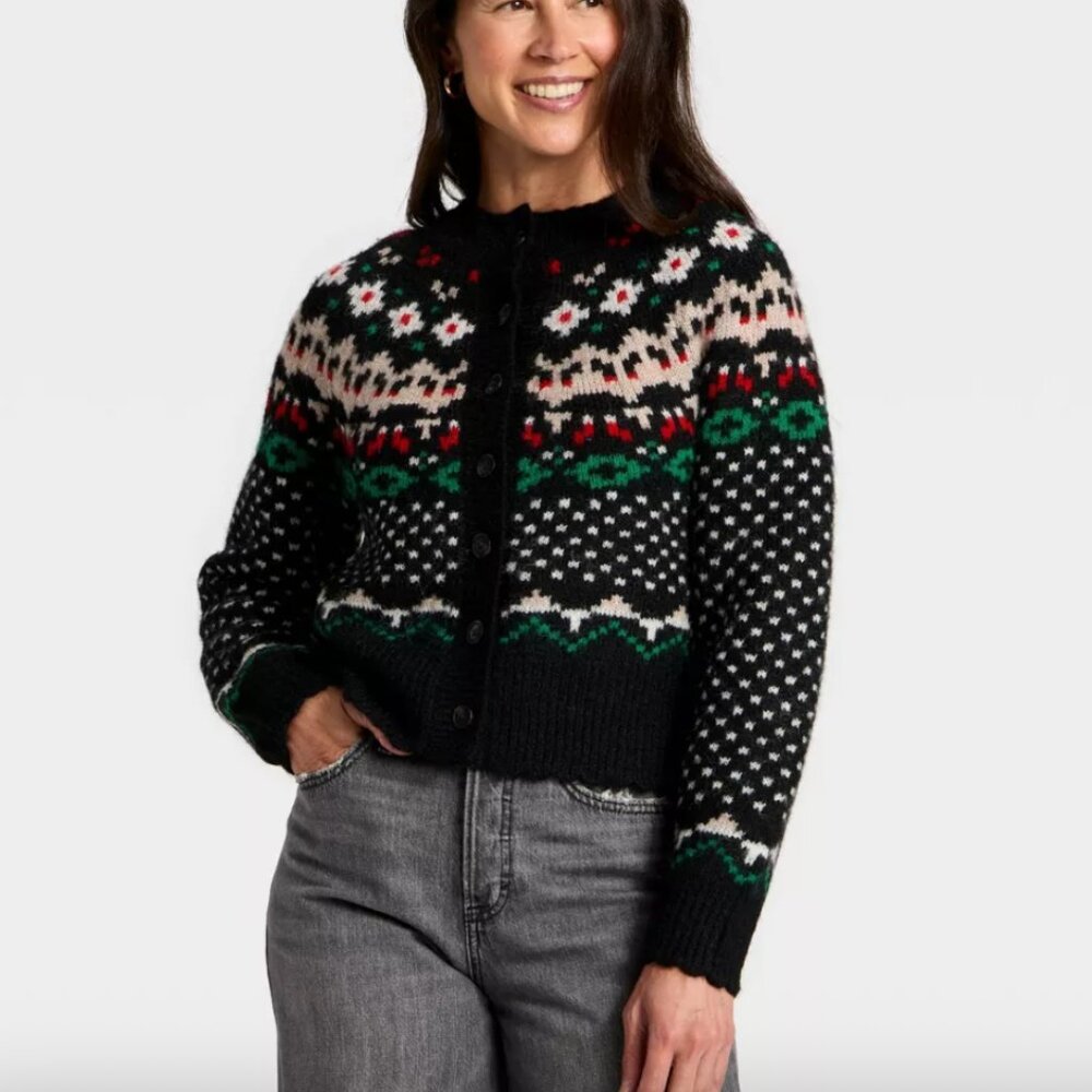 Women's Merriment Cardigan Sweater - Universal Thread™ Black